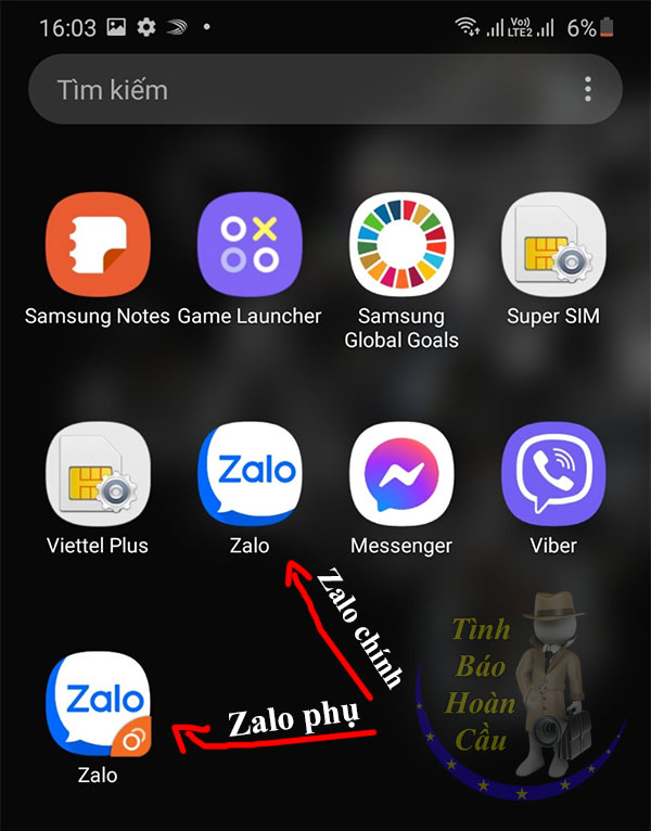 Cách dùng 2 tài khoản Zalo trên Samsung Android