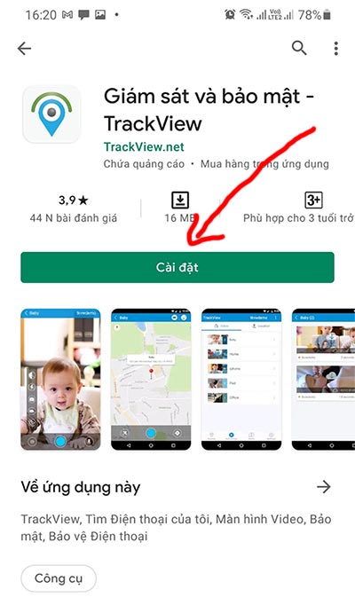 Cách sử dụng phần mềm TrackView trên iPhone, Android