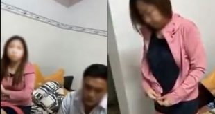 Video clip chồng bình tĩnh bắt quả tang vợ ngoại tình tại khách sạn